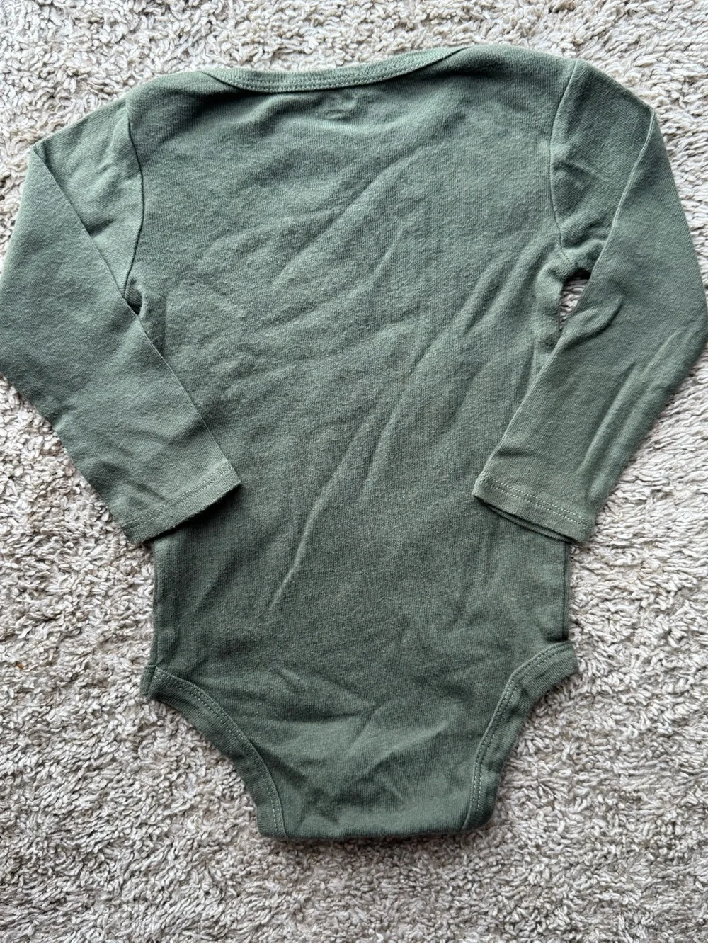 Gerber “Look After Our World” Long Sleeve Bodysuit Baby One Piece 3-6M Green